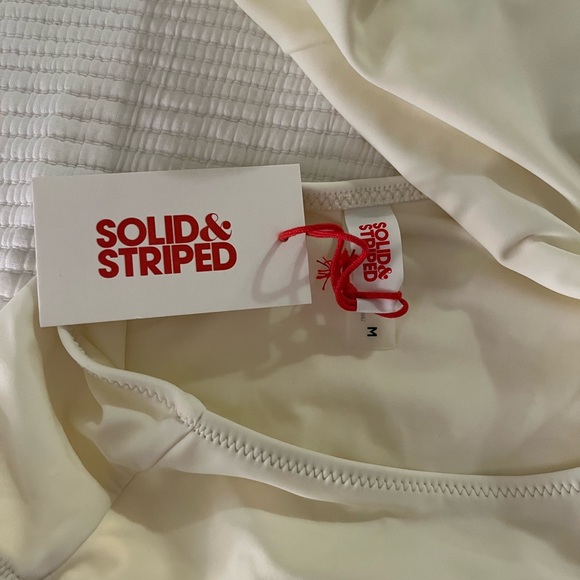 NWT Solid and Stripped Claudia One piece in Cream - medium - Picture 7 of 8